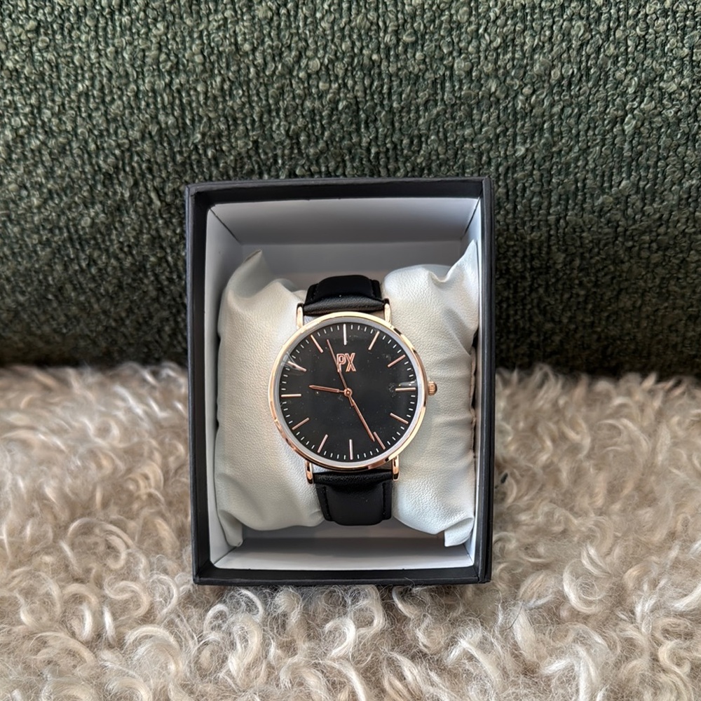 Black and Rose Gold Men's PX Watch